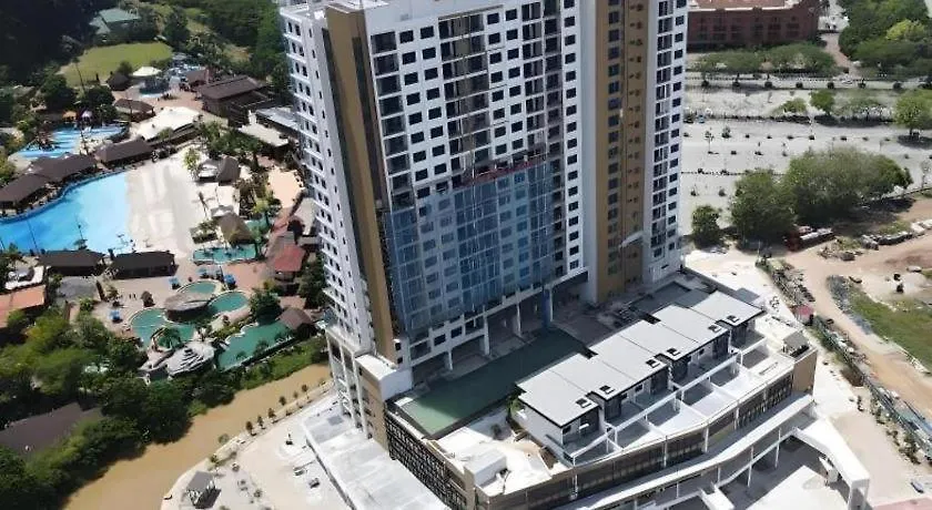 Ipoh Sunway Onsen Themepark Suite 6-11Pax 2Parkin Otel